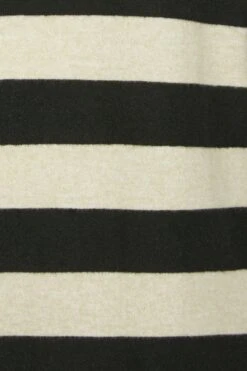 YOURS LUXURY - Soft Touch Trui-jurk Met Strepen In Crème & Zwart -NAOMI Kleding Winkel 0436adad 00c2 46 301483 Z