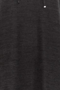 Soft Touch Hoodie-jurk Met Zijsplitten In Zwart -NAOMI Kleding Winkel 04bc3816 3052 45 301554 Z