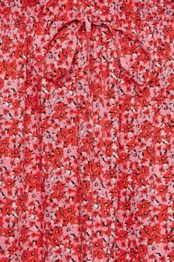 YOURS - Mouwloze Mini-jurk Met Bloemmotief In Roze/rood -NAOMI Kleding Winkel 095e4bc9 9bd5 45 137282 Z