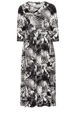 Midaxi-jurk Met Bladerprint En Zakken In Zwart 12 Midaxi-jurk Met Bladerprint En Zakken In Zwart -NAOMI Kleding Winkel 0cb42c3a e709 49 173282 F