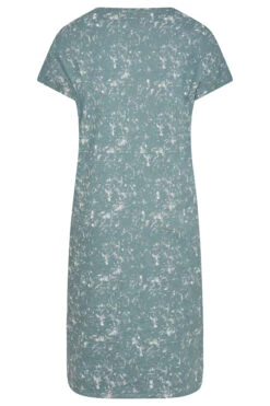 LIMITED COLLECTION - Midaxi T-shirt-jurk Met Zijsplit In Groene Acid Wash -NAOMI Kleding Winkel 0e0abf12 7343 4c 214434 Y