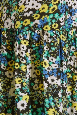 Lange Jurk Met Bloemetjesprint & Korte Mouwen In Multi -NAOMI Kleding Winkel 0f315a2f a082 40 173942 Z