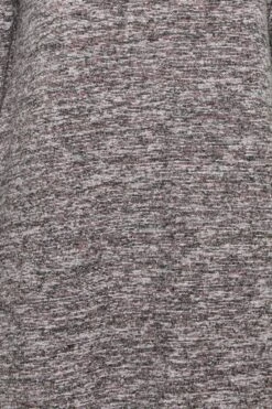 Soft Touch Midi-jurk Met Open Kraag In Gemêleerd Zwart -NAOMI Kleding Winkel 12a67637 9f6f 4a 301517 Z