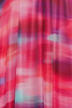 YOURS LONDON - Asymmetrische Mesh-jurk Met Abstracte Print In Roze -NAOMI Kleding Winkel 15614e0c f18f 43 162121 Z