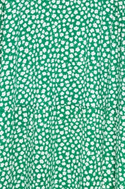 YOURS CURVE - Midaxi-jurk Met Bloemmotief & Vierkante Hals In Groen -NAOMI Kleding Winkel 1c7eb8be 8a85 4e 302051 Z