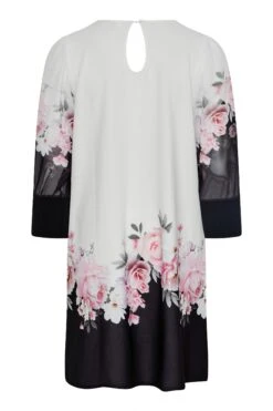 YOURS LONDON - Midi-jurk Met Bloemen & Lange Mouwen In Zwart En Wit 13 YOURS LONDON - Midi-jurk Met Bloemen & Lange Mouwen In Zwart En Wit -NAOMI Kleding Winkel 1cce94dc 2b80 47 161474 Y