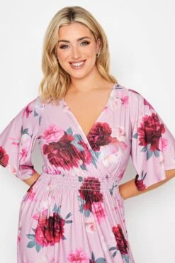 YOURS LONDON - Maxi-jurk Met Elastische Taille & Bloemmotief In Roze/rood 10 YOURS LONDON - Maxi-jurk Met Elastische Taille & Bloemmotief In Roze/rood -NAOMI Kleding Winkel 1d8cb6f1 df91 44 162124 D