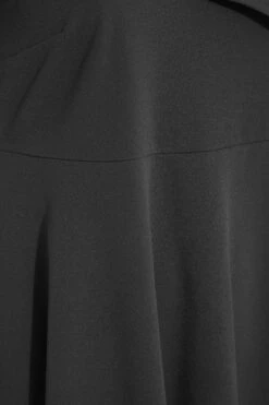 YOURS LONDON - Midi Jurk Met Bardot-hals & Lange Achterkant In Zwart -NAOMI Kleding Winkel 1dd06bf8 b744 4f 162086 Z