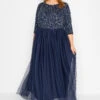 LUXE - Maxi-jurk Met Lovertjes In Donkerblauw -NAOMI Kleding Winkel 1ecc9e52 1d5a 46 161156 A