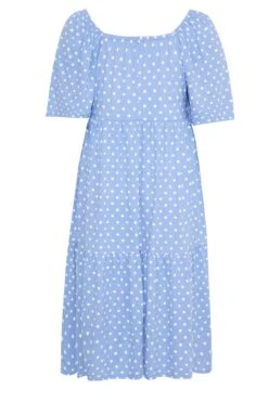 Gelaagde Midaxi-jurk Met Stippenprint & Flaremouwen In Blauw 13 Gelaagde Midaxi-jurk Met Stippenprint & Flaremouwen In Blauw -NAOMI Kleding Winkel 20a531a4 04fd 44 137207 Y