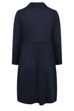 Midi-jurk Met Knoopdetail & Print Op De Zoom In Donkerblauw -NAOMI Kleding Winkel 22a4d516 ea6b 47 301161 Y