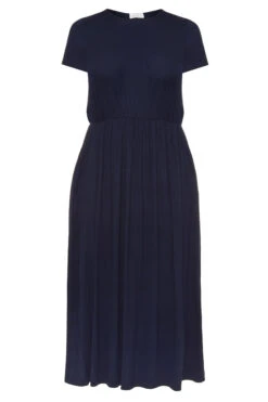 YOURS LONDON - Maxi-jurk Met Zakken In Donkerblauw -NAOMI Kleding Winkel 2982d048 271d 4c 157051F