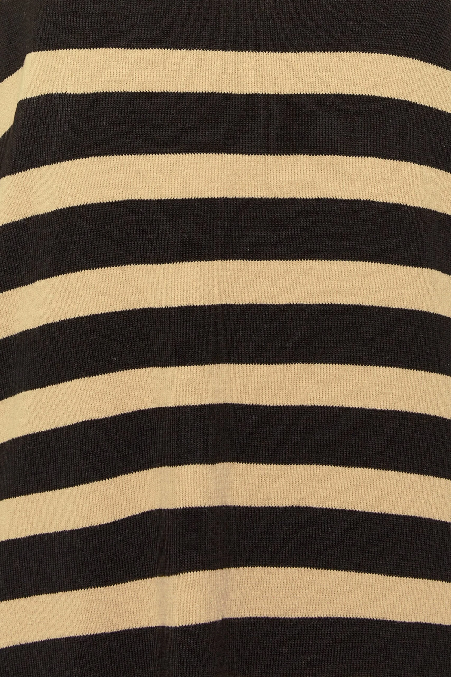 Midaxi Trui-jurk Met Strepen In Zwart & Beige 6 Midaxi Trui-jurk Met Strepen In Zwart & Beige - Afbeelding 5