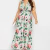 YOURS LONDON - Mouwloze Maxi-jurk Met Bloemmotief & Knoopdetail In Groen 2 YOURS LONDON - Mouwloze Maxi-jurk Met Bloemmotief & Knoopdetail In Groen -NAOMI Kleding Winkel 2b464a95 1ece 4f 162141 B