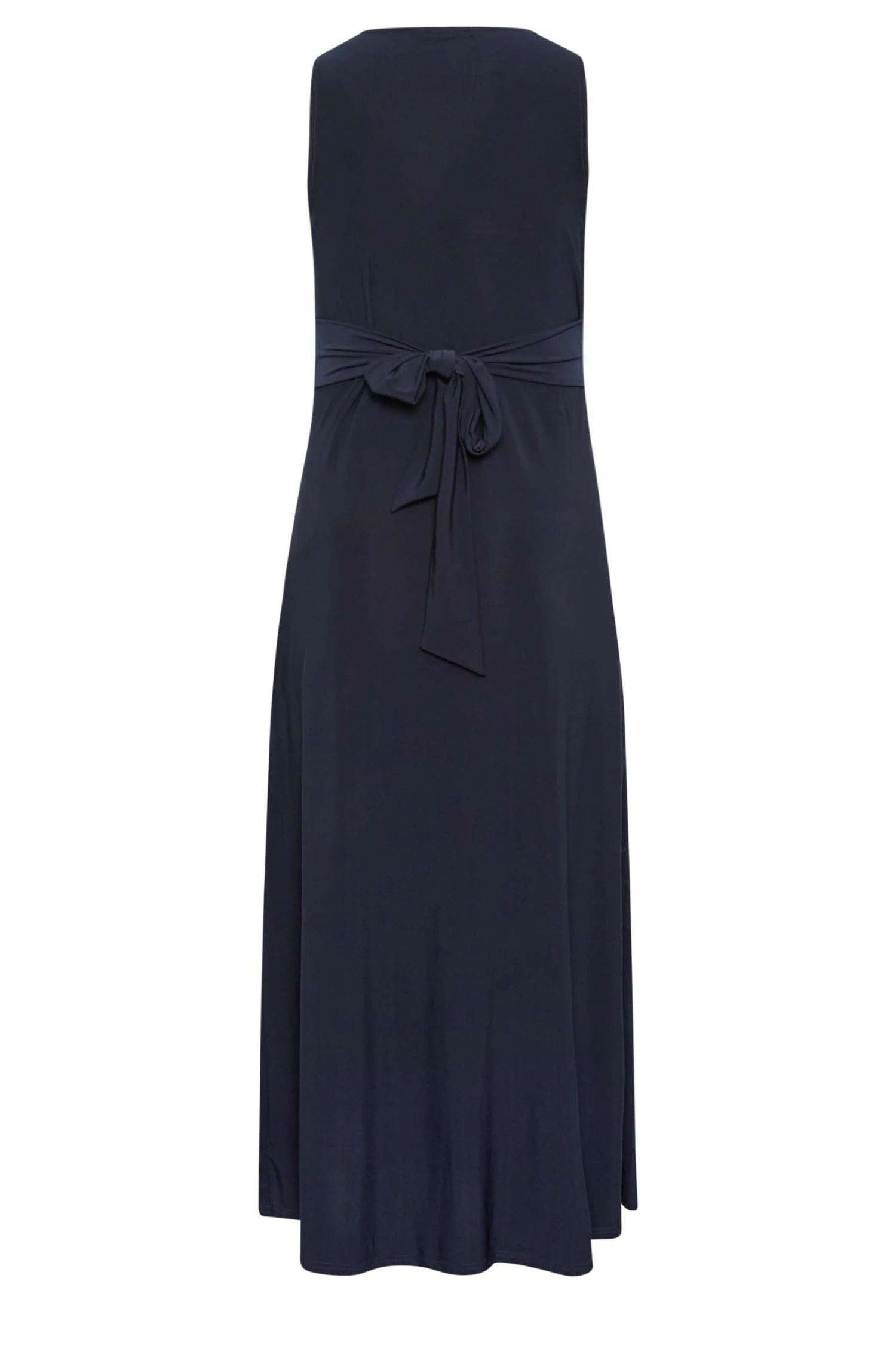 YOURS LONDON - Mouwloze Maxi-jurk Met Knoopdetail In Donkerblauw 8 YOURS LONDON - Mouwloze Maxi-jurk Met Knoopdetail In Donkerblauw - Afbeelding 6