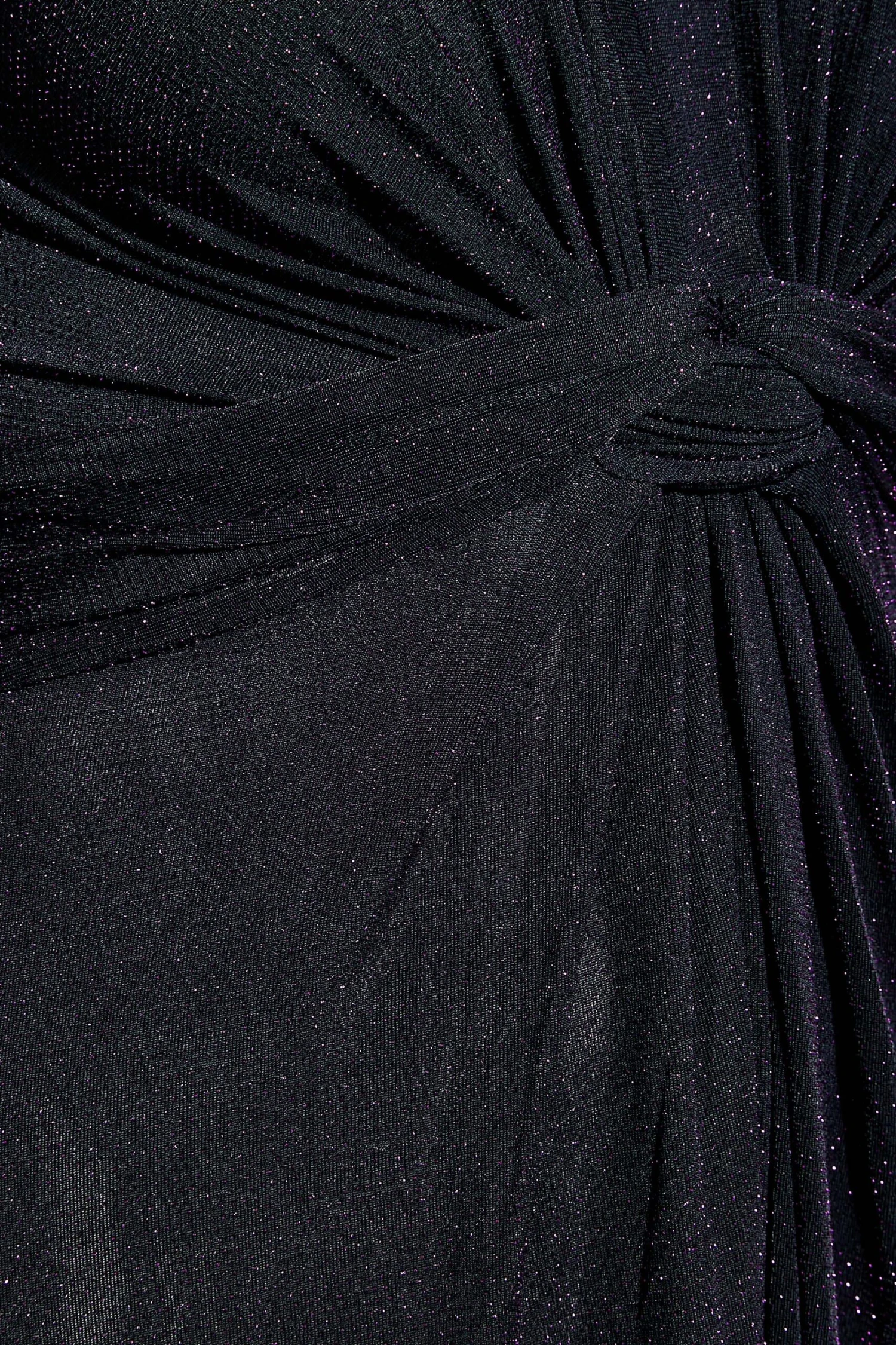 YOURS LONDON - Maxi-jurk Met Glitter & Knoopdetail In Zwart En Paars 6 YOURS LONDON - Maxi-jurk Met Glitter & Knoopdetail In Zwart En Paars - Afbeelding 4