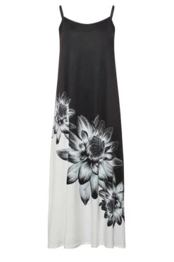 Maxi-jurk Met Cami-bandjes En Bloemenprint In Zwart & Wit 12 Maxi-jurk Met Cami-bandjes En Bloemenprint In Zwart & Wit -NAOMI Kleding Winkel 2da6a28c b8c1 44 301027 X