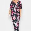 YOURS LONDON - Maxi-jurk Met Elastische Taille & Bloemmotief In Donkerblauw 1 YOURS LONDON - Maxi-jurk Met Elastische Taille & Bloemmotief In Donkerblauw -NAOMI Kleding Winkel 2e3811bf e4ba 48 162125 A