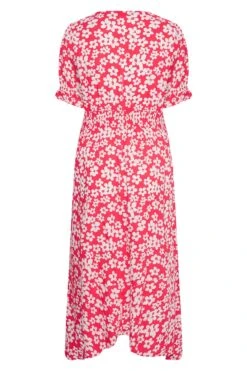 LIMITED COLLECTION - Curve Jurk Met Bloemen & Asymmetrische Zoom In Rood -NAOMI Kleding Winkel 2f6fc5ff 6de8 4c 214395 Y