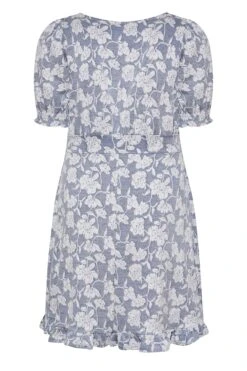 Jurk Met Bloemendetail, V-hals & Ruchedetail In Lichtblauw 13 Jurk Met Bloemendetail, V-hals & Ruchedetail In Lichtblauw -NAOMI Kleding Winkel 2fcce998 8209 49 174144 Y