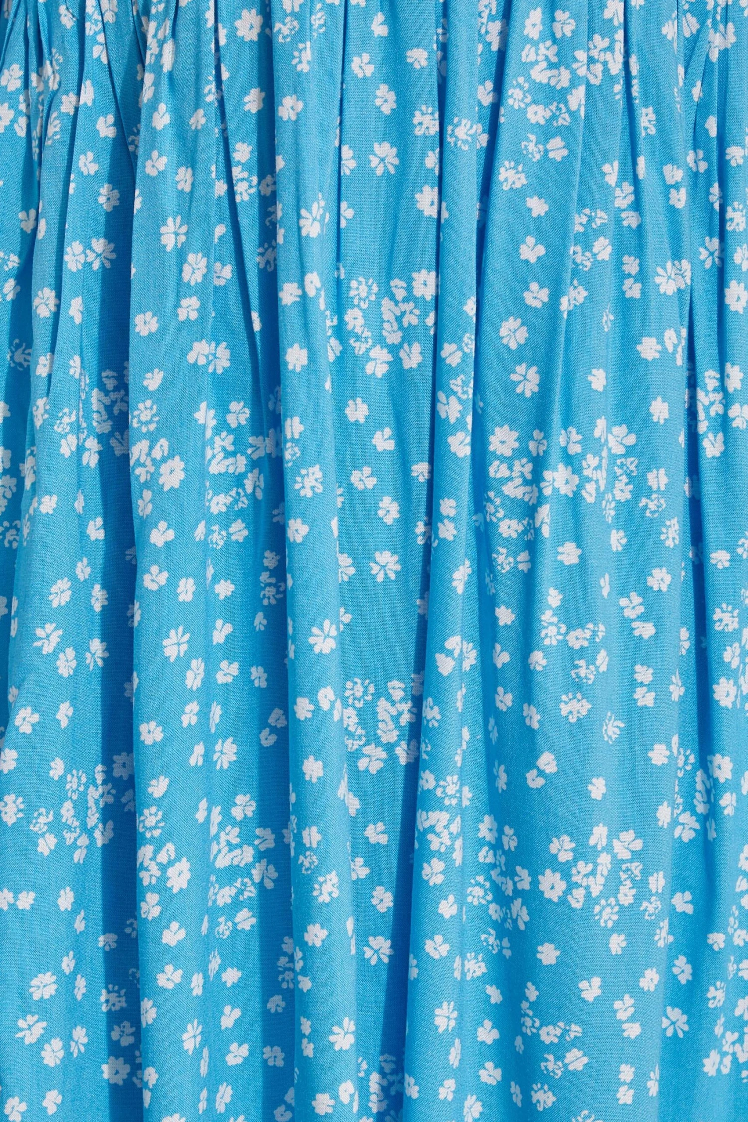 LIMITED COLLECTION - Curve Midi-jurk Met Bloemetjes & Korte Mouwen In Blauw 5 LIMITED COLLECTION - Curve Midi-jurk Met Bloemetjes & Korte Mouwen In Blauw - Afbeelding 3