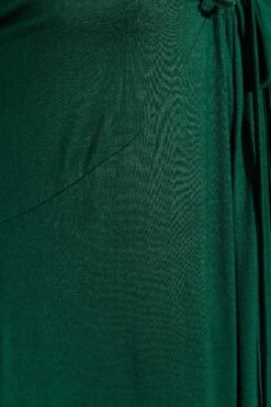 LIMITED COLLECTION - Midaxi-jurk Met Lange Mouwen & Strikdetail In Bosgroen -NAOMI Kleding Winkel 378388f5 705f 45 215189 Z