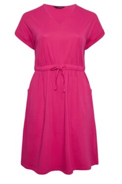 YOURS - Mini-jurk Met Strikdetail En Korte Mouwen In Roze -NAOMI Kleding Winkel 39c6679c 0d6c 4b 137304 X
