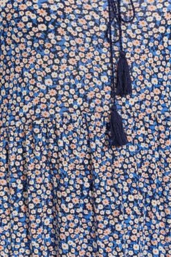 Gelaagde Midi-jurk Met Bloemetjes & Strikdetail In Blauw 11 Gelaagde Midi-jurk Met Bloemetjes & Strikdetail In Blauw -NAOMI Kleding Winkel 3af24d52 59f1 4c 301008 Z