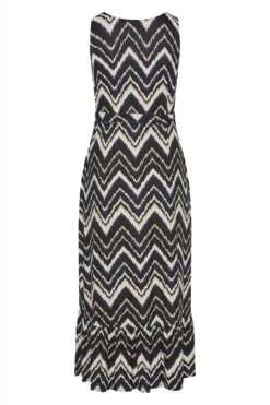YOURS LONDON - Mouwloze Maxi-jurk Met Geo-print In Zwart -NAOMI Kleding Winkel 3f3d1c91 ceb6 41 161589 Y