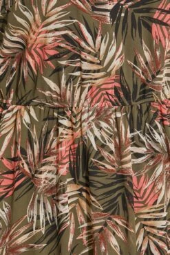 YOURS LONDON - Mouwloze Lange Jurk Met Tropische Print In Groen -NAOMI Kleding Winkel 40e0bdeb eb7d 49 161184 Z