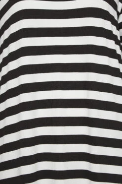 LIMITED COLLECTION - Gestreepte Maxi-jurk Met Korte Mouwen In Zwart/wit -NAOMI Kleding Winkel 411c28b1 0e24 47 215617 Z