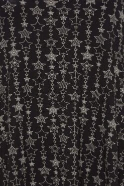 YOURS - Jurk Met Sterrenprint, Stretch & Zakken In Zwart -NAOMI Kleding Winkel 4569b5a3 e97d 46 301909 Z