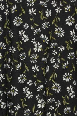 YOURS - Jurk Met Madeliefjesprint, Stretch & Zakken In Zwart -NAOMI Kleding Winkel 4aaef5b3 8dcc 4f 301908 Z