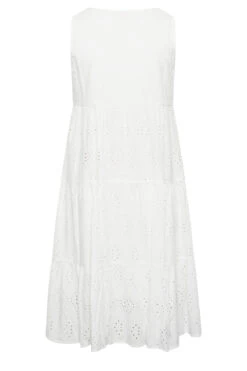 BUMP IT UP MATERNITY - Gelaagde Midi-jurk Van Broderie In Wit -NAOMI Kleding Winkel 527fe994 a3a4 40 158399 Y