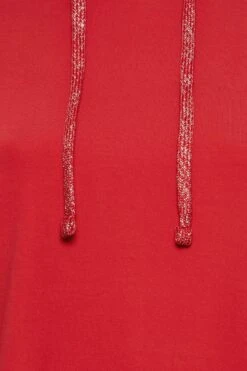 YOURS - Hoodie-jurk Met Zakken In Rood -NAOMI Kleding Winkel 53087849 6e94 47 301730 Z