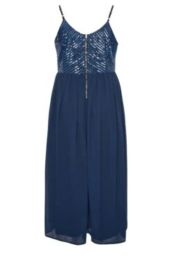LUXE - Mouwloze Maxi-jurk Met Paillettenversiering In Donkerblauw 13 LUXE - Mouwloze Maxi-jurk Met Paillettenversiering In Donkerblauw -NAOMI Kleding Winkel 57afb28a 4005 4f 161995 Y