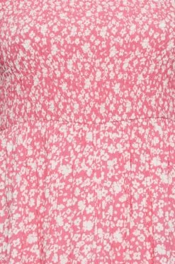 YOURS - Midaxi-jurk Met Bardot-hals En Bloemetjesprint In Roze -NAOMI Kleding Winkel 5a57a314 40cd 41 137341 Z