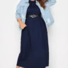 LIMITED COLLECTION - Aangerimpelde Maxi-jurk Met Korte Mouwen In Donkerblauw -NAOMI Kleding Winkel 5ab6f230 06aa 4e 214197 B