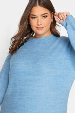 YOURS - Soft Touch Midi-jurk In Gemêleerd Blauw 10 YOURS - Soft Touch Midi-jurk In Gemêleerd Blauw -NAOMI Kleding Winkel 5d5a251d b5b0 43 301734 D