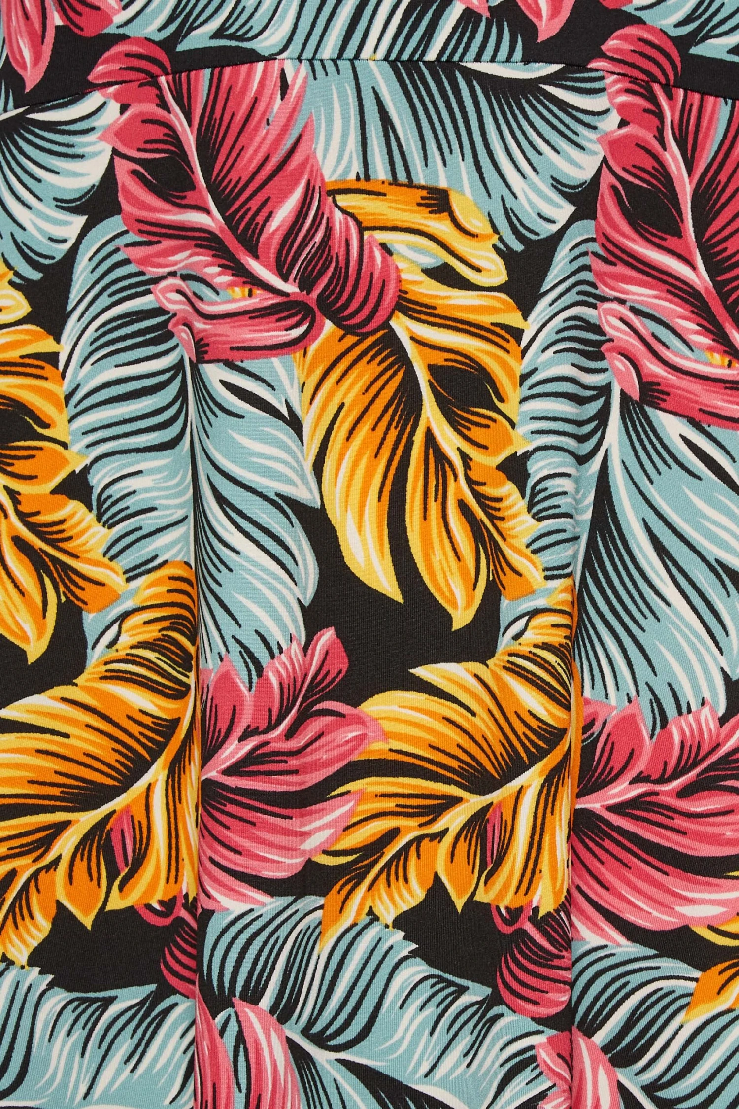 YOURS - Mouwloze Maxi-jurk Met Topische Print & Zakken In Zwart 6 YOURS - Mouwloze Maxi-jurk Met Topische Print & Zakken In Zwart - Afbeelding 4