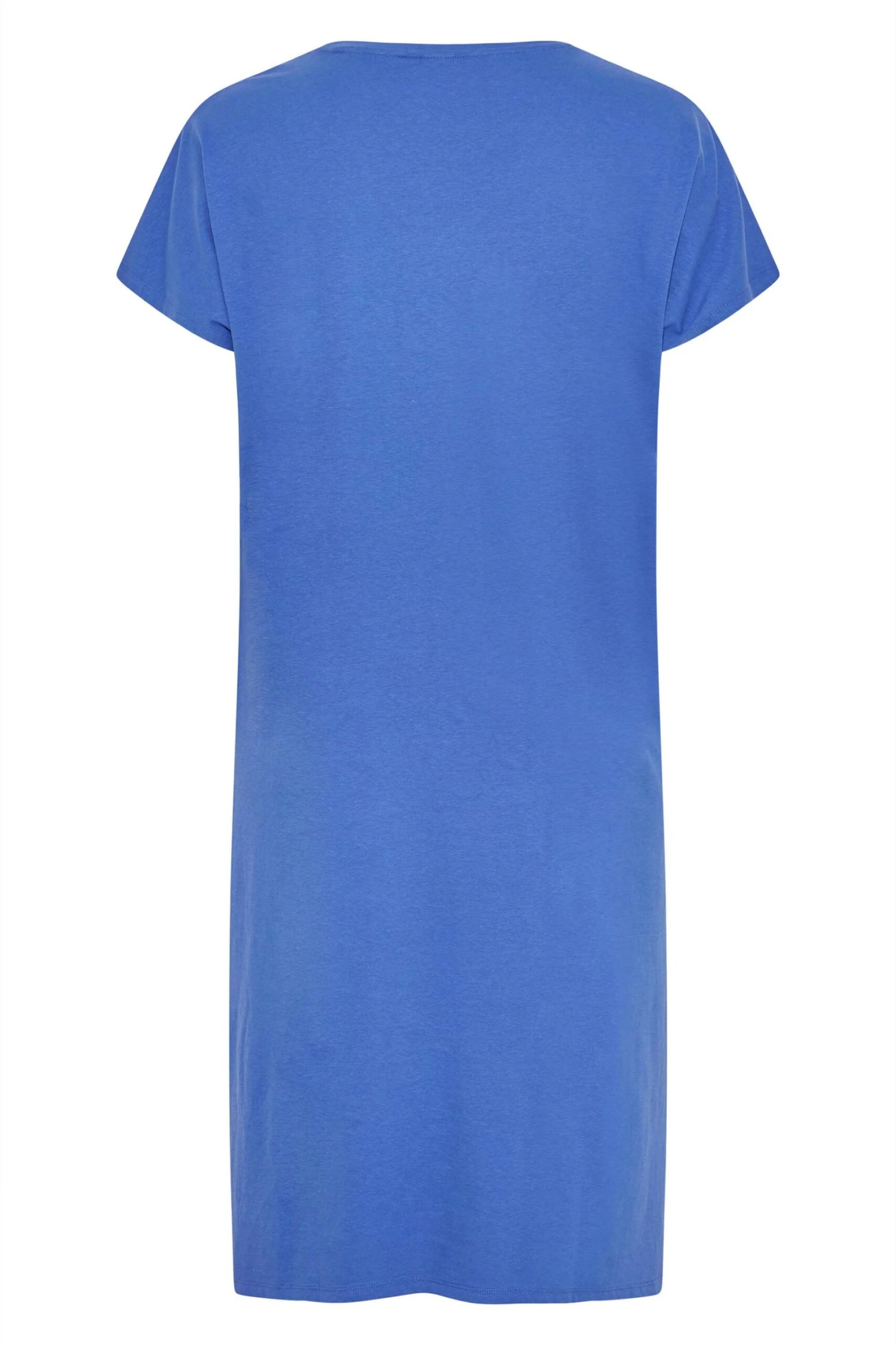 LIMITED COLLECTION - Midaxi T-shirt-jurk Met Zijsplit In Blauw 7 LIMITED COLLECTION - Midaxi T-shirt-jurk Met Zijsplit In Blauw - Afbeelding 5