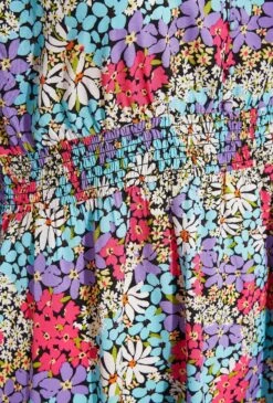 LIMITED COLLECTION - Curve Midi-jurk Met Bloemen & Asymmetrische Zoom In Multi -NAOMI Kleding Winkel 66191c20 217f 4f 214367 S