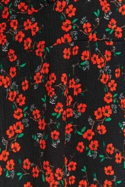 YOURS LONDON - Jurk Met Bloemetjes & V-hals In Zwart En Rood 11 YOURS LONDON - Jurk Met Bloemetjes & V-hals In Zwart En Rood -NAOMI Kleding Winkel 66548e7b 9020 41 161845 Z