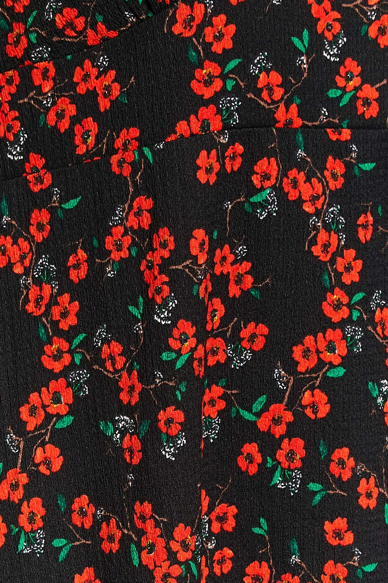 YOURS LONDON - Jurk Met Bloemetjes & V-hals In Zwart En Rood 6 YOURS LONDON - Jurk Met Bloemetjes & V-hals In Zwart En Rood - Afbeelding 4