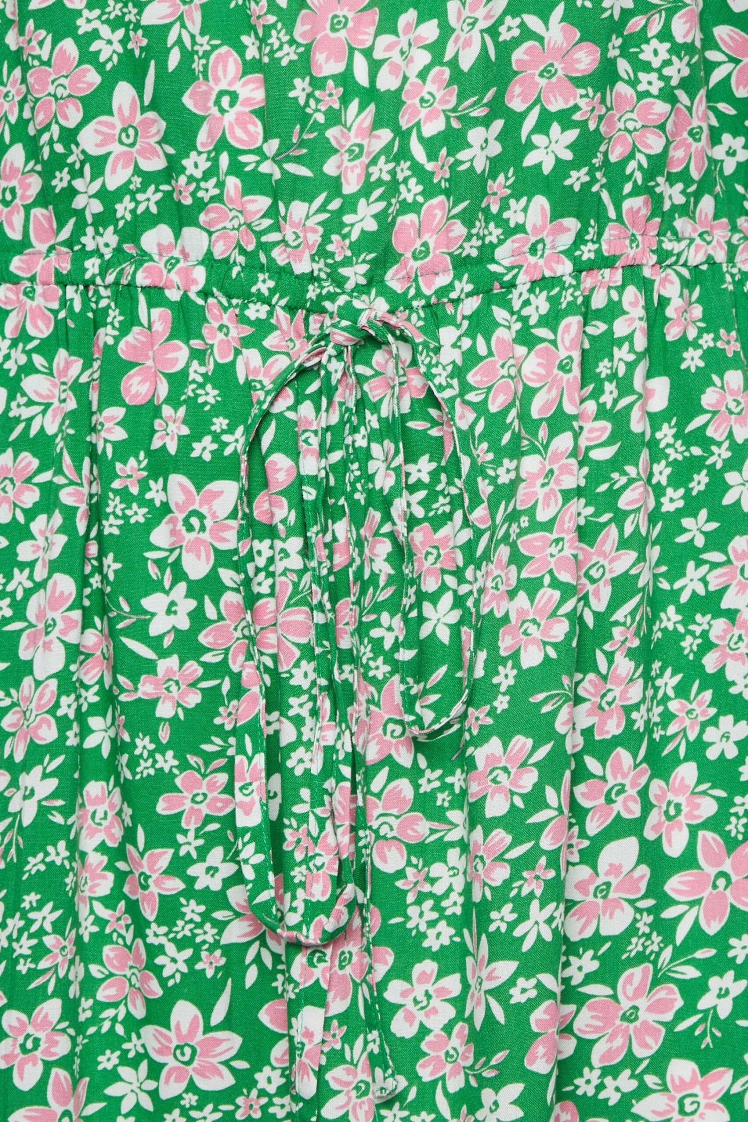 YOURS - Mouwloze Mini-jurk Met Bloemmotief In Groen/roze 6 YOURS - Mouwloze Mini-jurk Met Bloemmotief In Groen/roze - Afbeelding 4