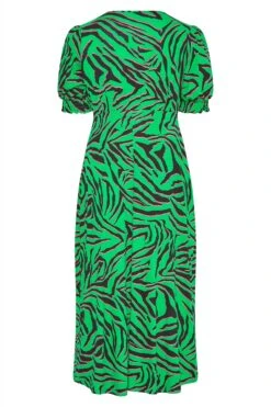 YOURS LONDON - Maxi-jurk Met Zebraprint & Uitsnijding In Groen -NAOMI Kleding Winkel 6c1fa3b2 4279 48 161590 Y