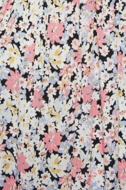 BUMP IT UP MATERNITY - Midi-jurk Met Bloemmotief En Smokwerk In Roze -NAOMI Kleding Winkel 7066b314 28e8 48 158402 Z