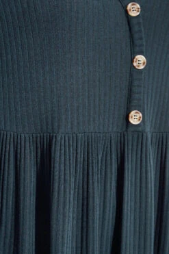 LIMITED COLLECTION - Geribbelde Midi-jurk Met Peplum In Donkerblauw -NAOMI Kleding Winkel 70d551f2 4c4c 41 214246 s