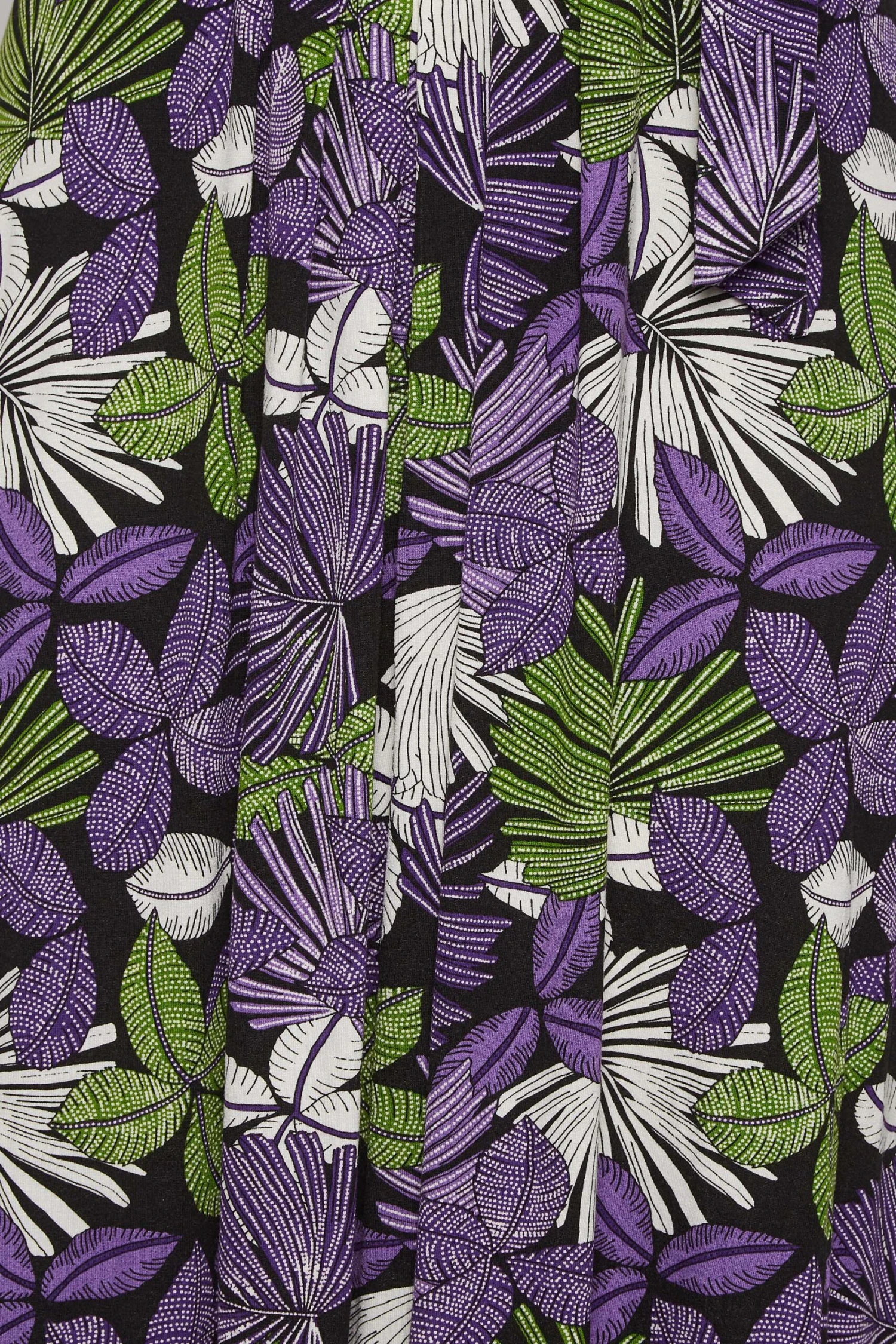 YOURS - Maxi-jurk Met Bladerprint, Omslag & Korte Mouwen In Paars 6 YOURS - Maxi-jurk Met Bladerprint, Omslag & Korte Mouwen In Paars - Afbeelding 4