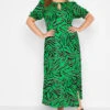 YOURS LONDON - Maxi-jurk Met Zebraprint & Uitsnijding In Groen -NAOMI Kleding Winkel 767502eb e8fe 46 161590 A
